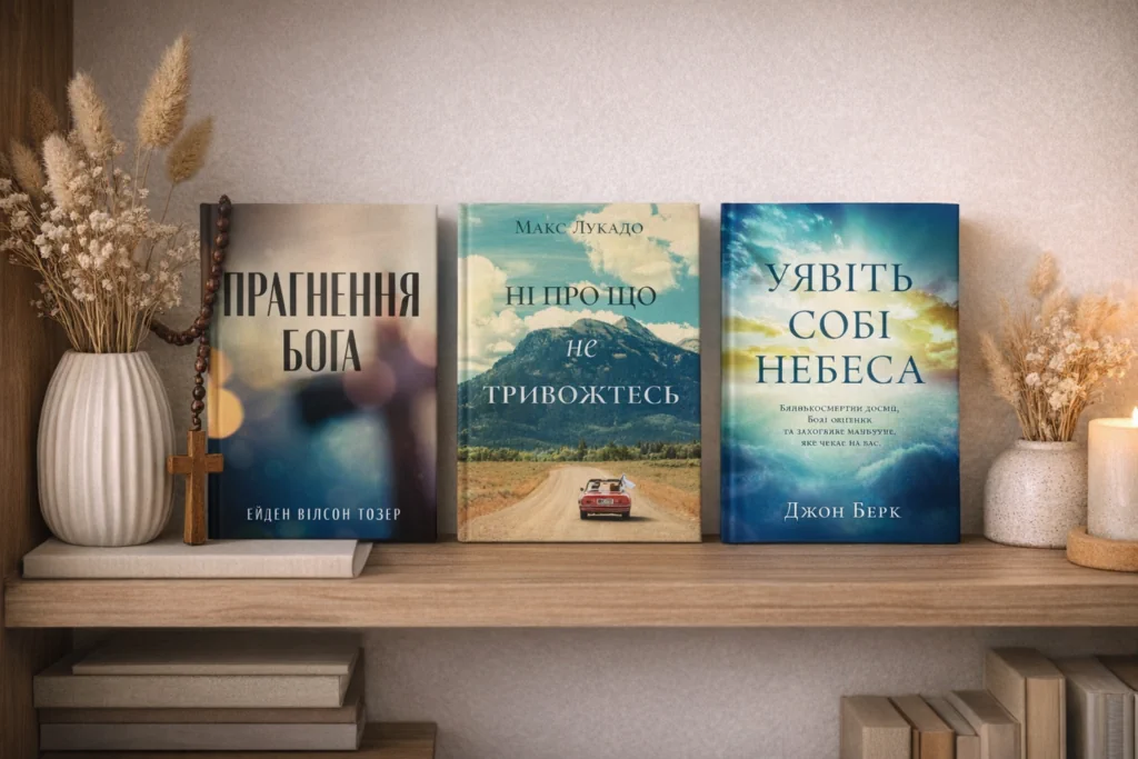 Сімейна духовна література на книжковій полиці